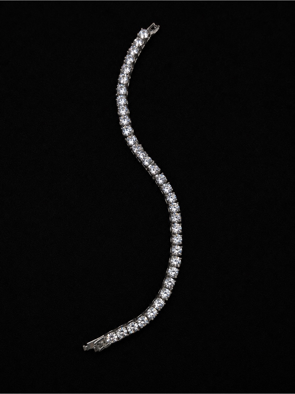 Elegant Clear Stone Tennis Bracelet - Women Jewelry